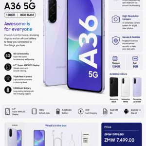 Samsung Galaxy A36 5G (128GB, 8GB RAM)